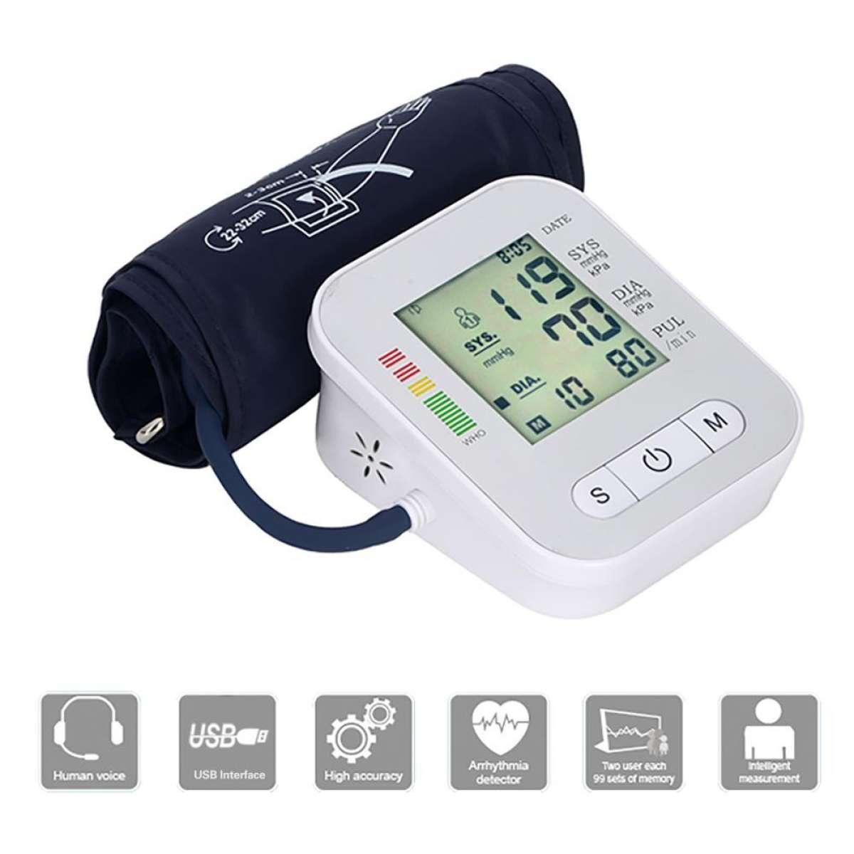 Digital blood pressor machine white Free hot water bag Digital blood pressor machine white Free hot water bag